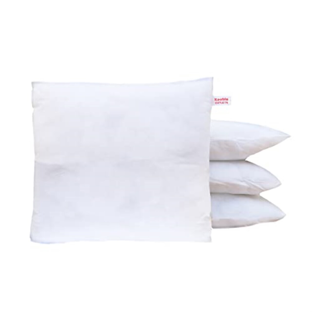 Keeble Outlets Throw Pillow Inserts - White, 18 x 18 inches, Set